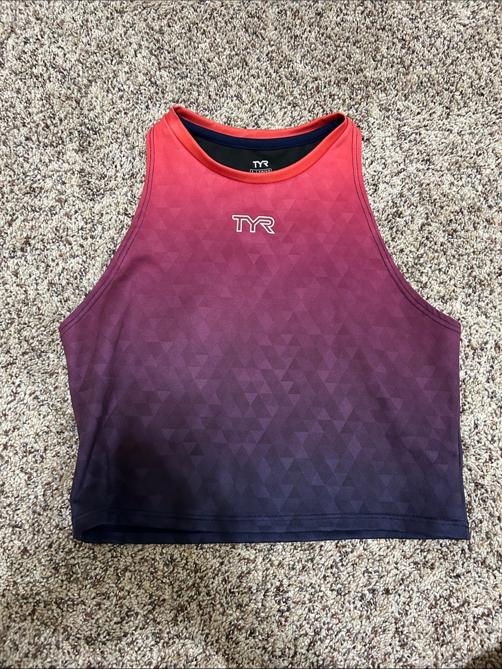TYR workout crop top